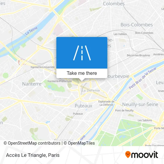 Mapa Accès Le Triangle