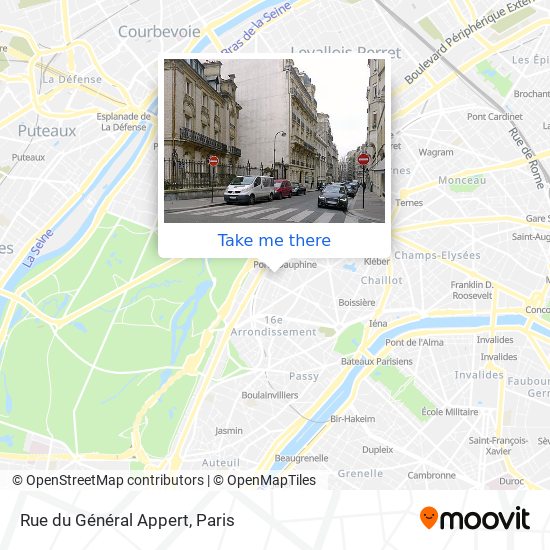 Mapa Rue du Général Appert