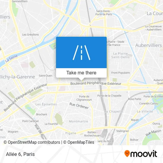 Mapa Allée 6