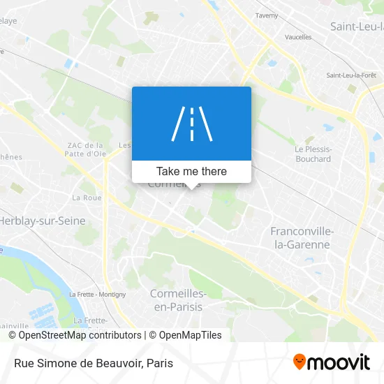 Rue Simone de Beauvoir map