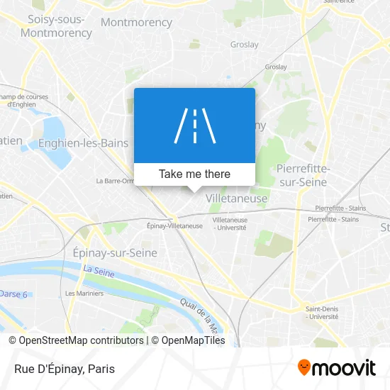 Rue D'Épinay map