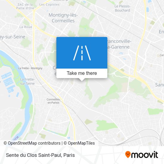 Sente du Clos Saint-Paul map