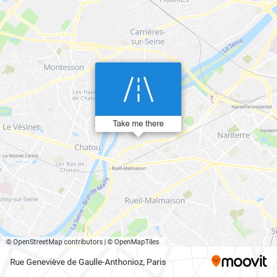 Rue Geneviève de Gaulle-Anthonioz map