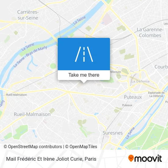 Mail Frédéric Et Irène Joliot Curie map
