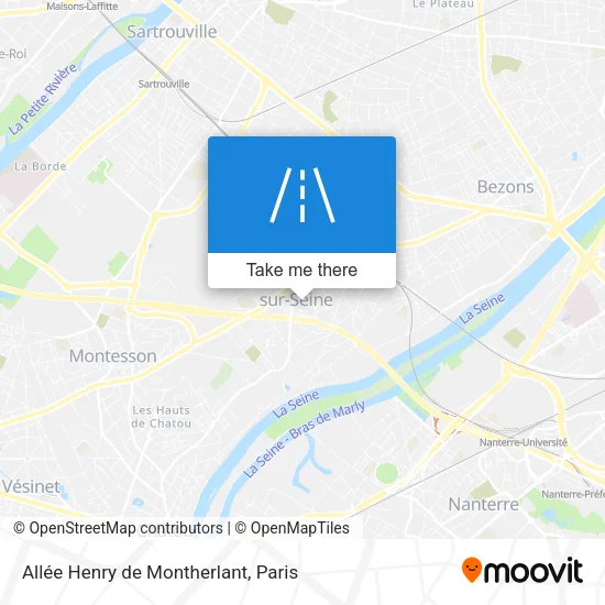 Allée Henry de Montherlant map