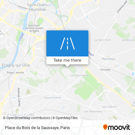 Mapa Place du Bois de la Saussaye