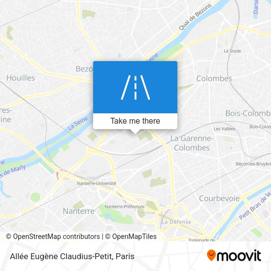 Allée Eugène Claudius-Petit map