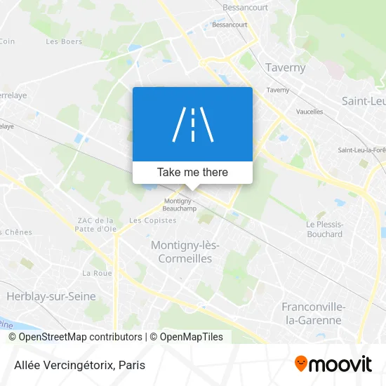 Allée Vercingétorix map