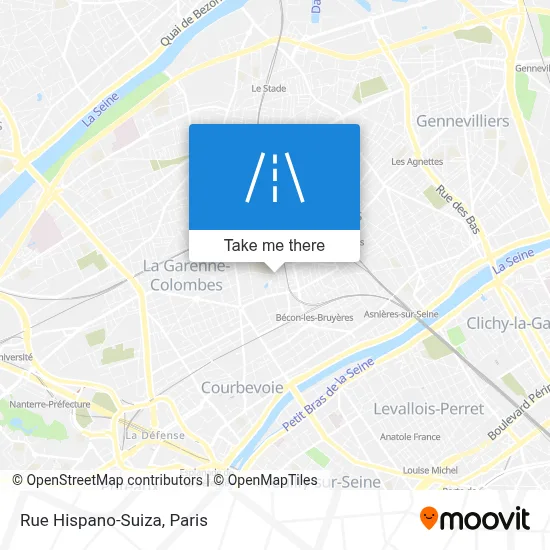 Rue Hispano-Suiza map
