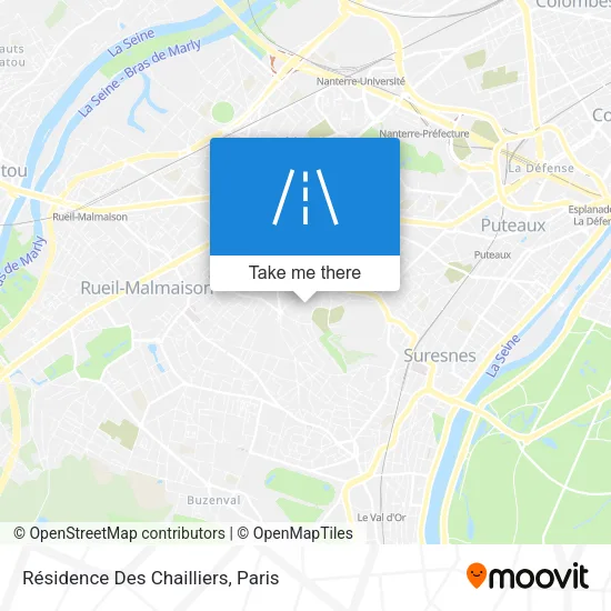 Résidence Des Chailliers map