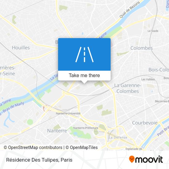 Résidence Des Tulipes map