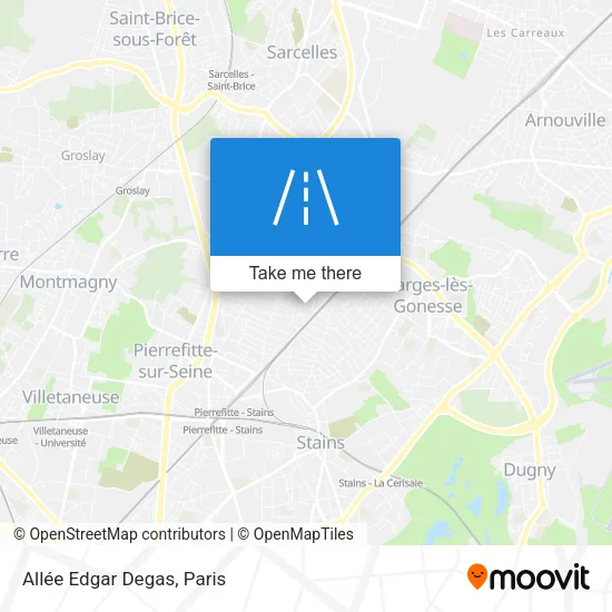 Allée Edgar Degas map