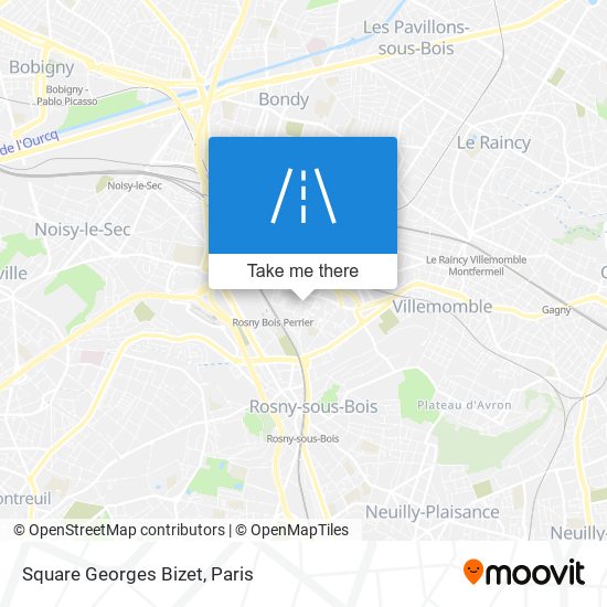 Mapa Square Georges Bizet