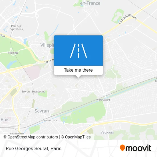 Rue Georges Seurat map