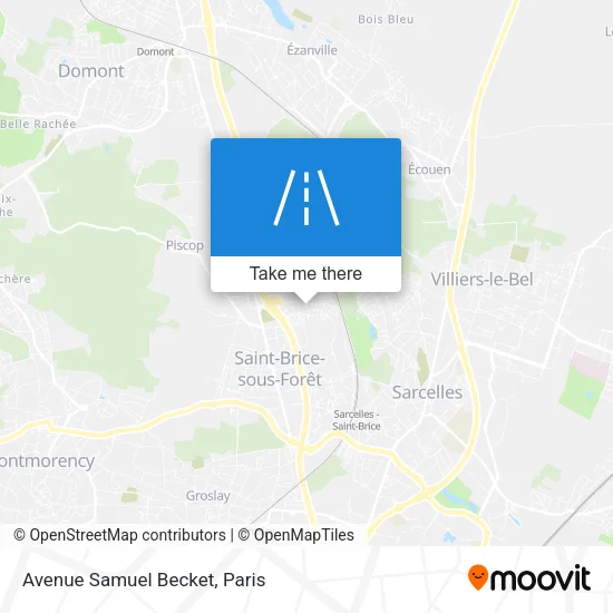 Avenue Samuel Becket map