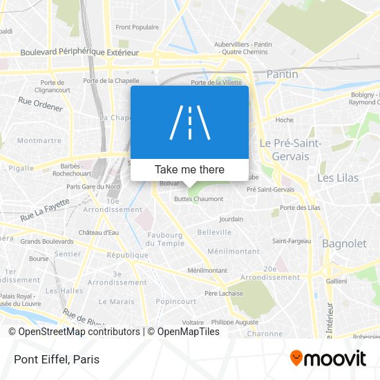 Pont Eiffel map