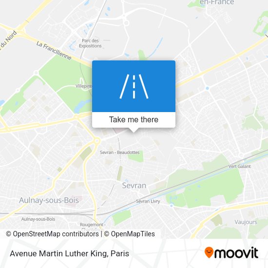 Avenue Martin Luther King map