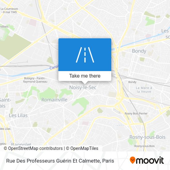 Rue Des Professeurs Guérin Et Calmette map