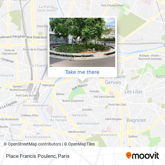 Place Francis Poulenc map