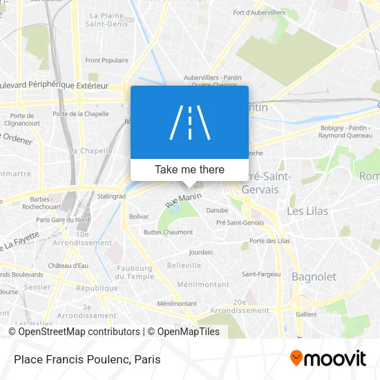 Place Francis Poulenc map