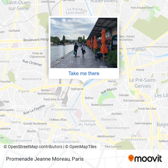 Mapa Promenade Jeanne Moreau