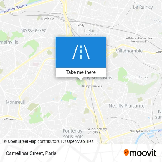 Rue Camélinat map