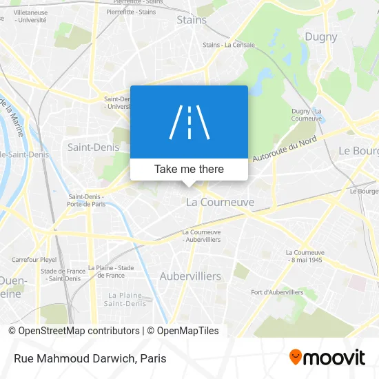 Rue Mahmoud Darwich map