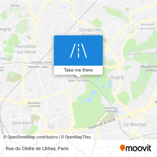 Rue du Cèdre de L'Atlas map