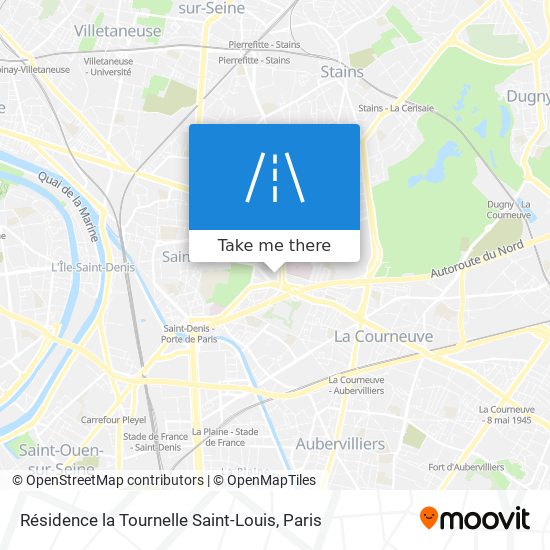 Résidence la Tournelle Saint-Louis map