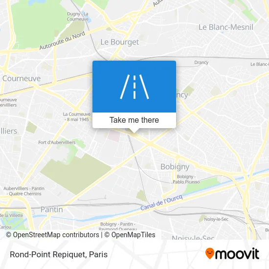 Rond-Point Repiquet map