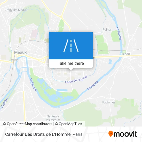 Carrefour Des Droits de L'Homme map