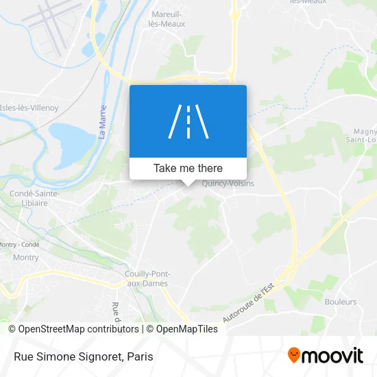 Rue Simone Signoret map