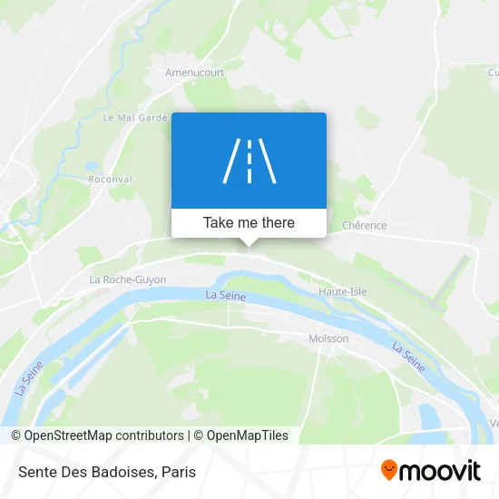 Sente Des Badoises map