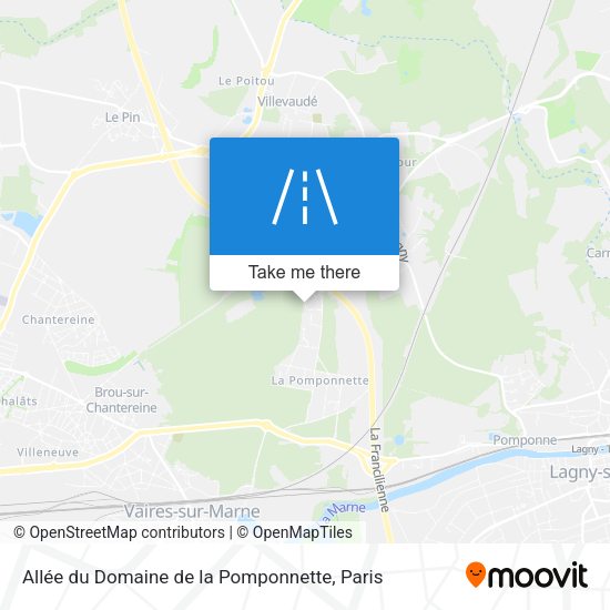 Allée du Domaine de la Pomponnette map