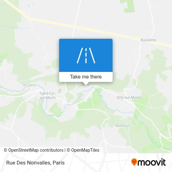 Rue Des Nonvalles map