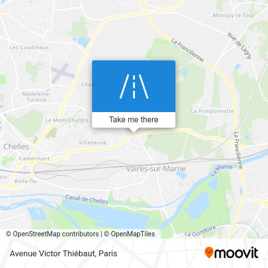 Avenue Victor Thiébaut map