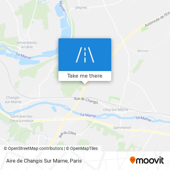 Aire de Changis Sur Marne map