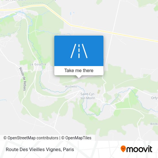 Route Des Vieilles Vignes map