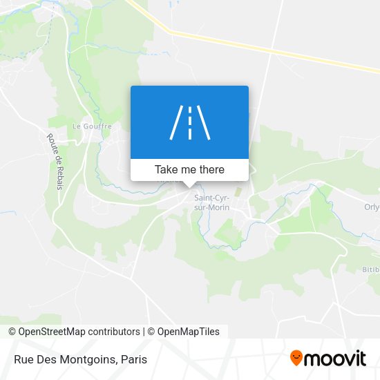 Rue Des Montgoins map