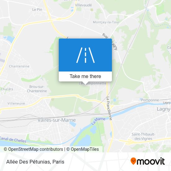 Allée Des Pétunias map