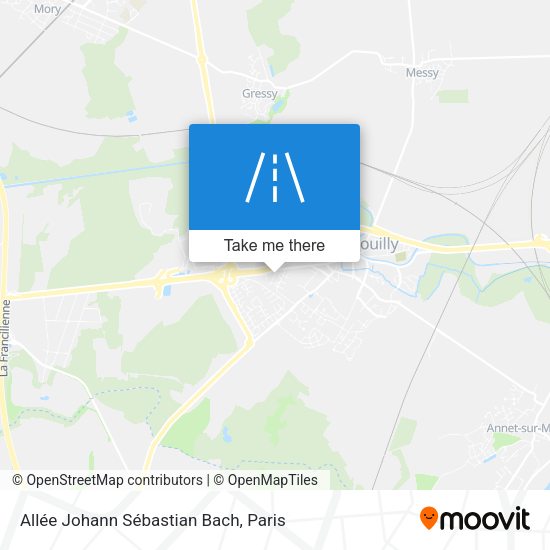 Allée Johann Sébastian Bach map