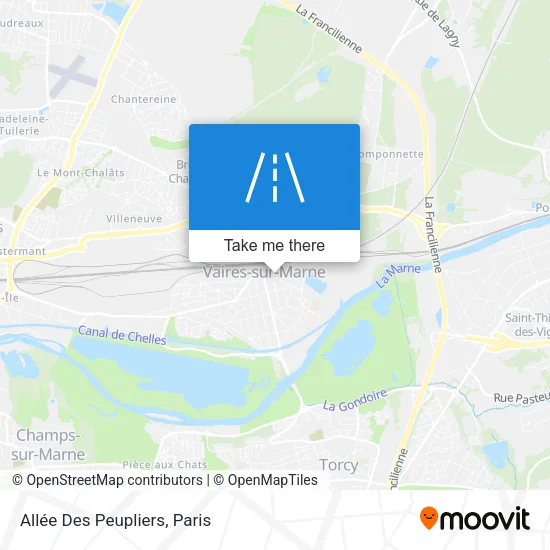 Allée Des Peupliers map