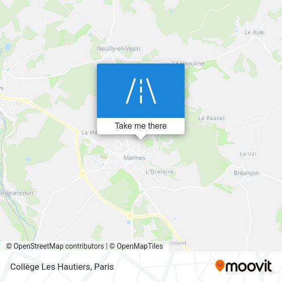 Collège Les Hautiers map