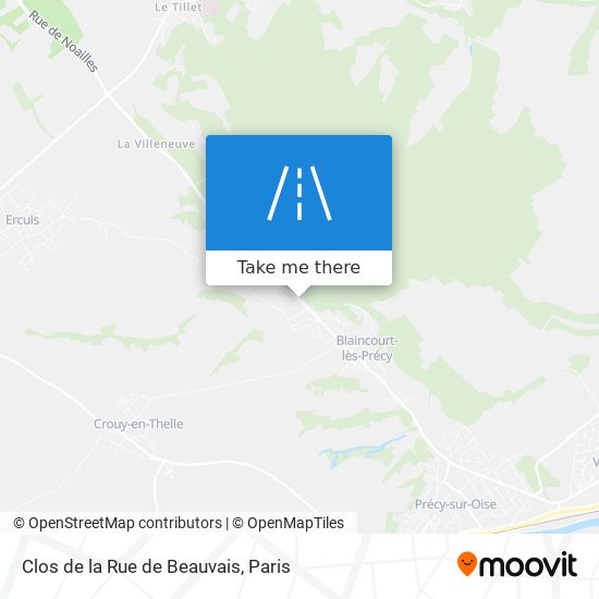 Clos de la Rue de Beauvais map