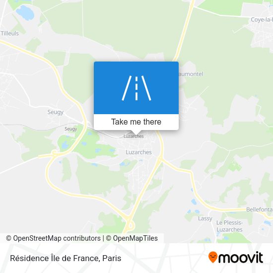 Résidence Île de France map