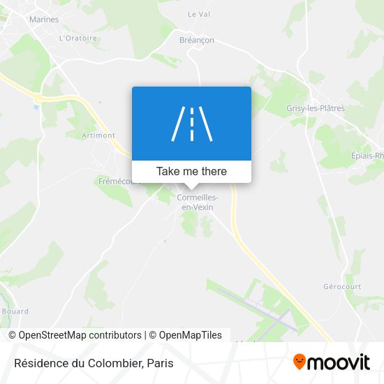 Résidence du Colombier map