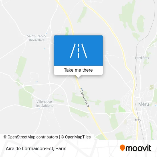 Mapa Aire de Lormaison-Est