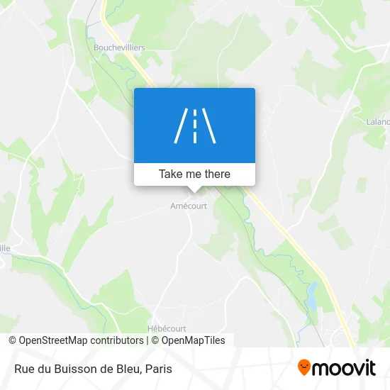 Rue du Buisson de Bleu map