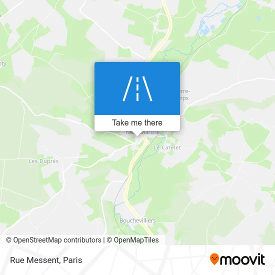 Rue Messent map