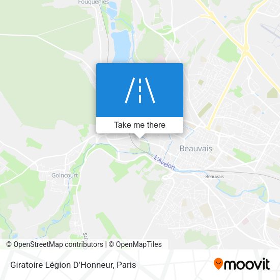 Giratoire Légion D'Honneur map